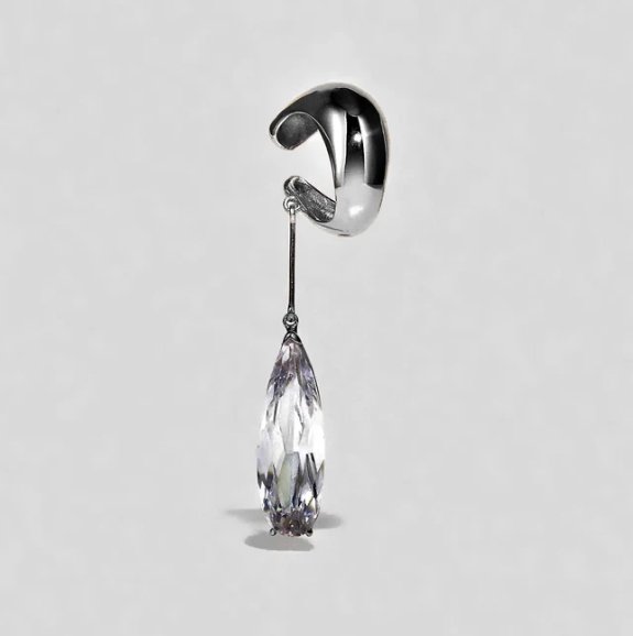 Clear Teardrop Ear Cuff.jpg