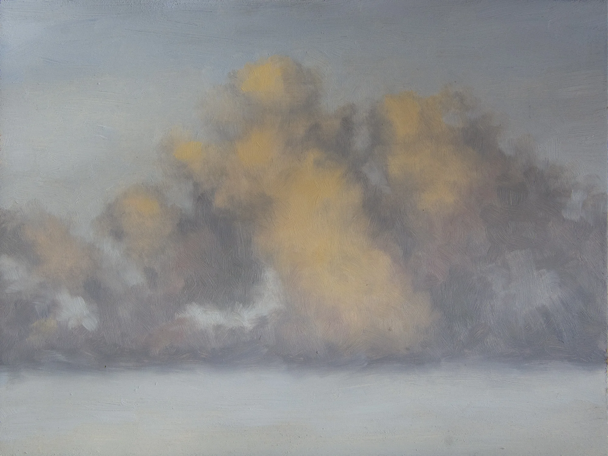 Cloud Study 1. Oil on masonite. © Christina Speed 2017