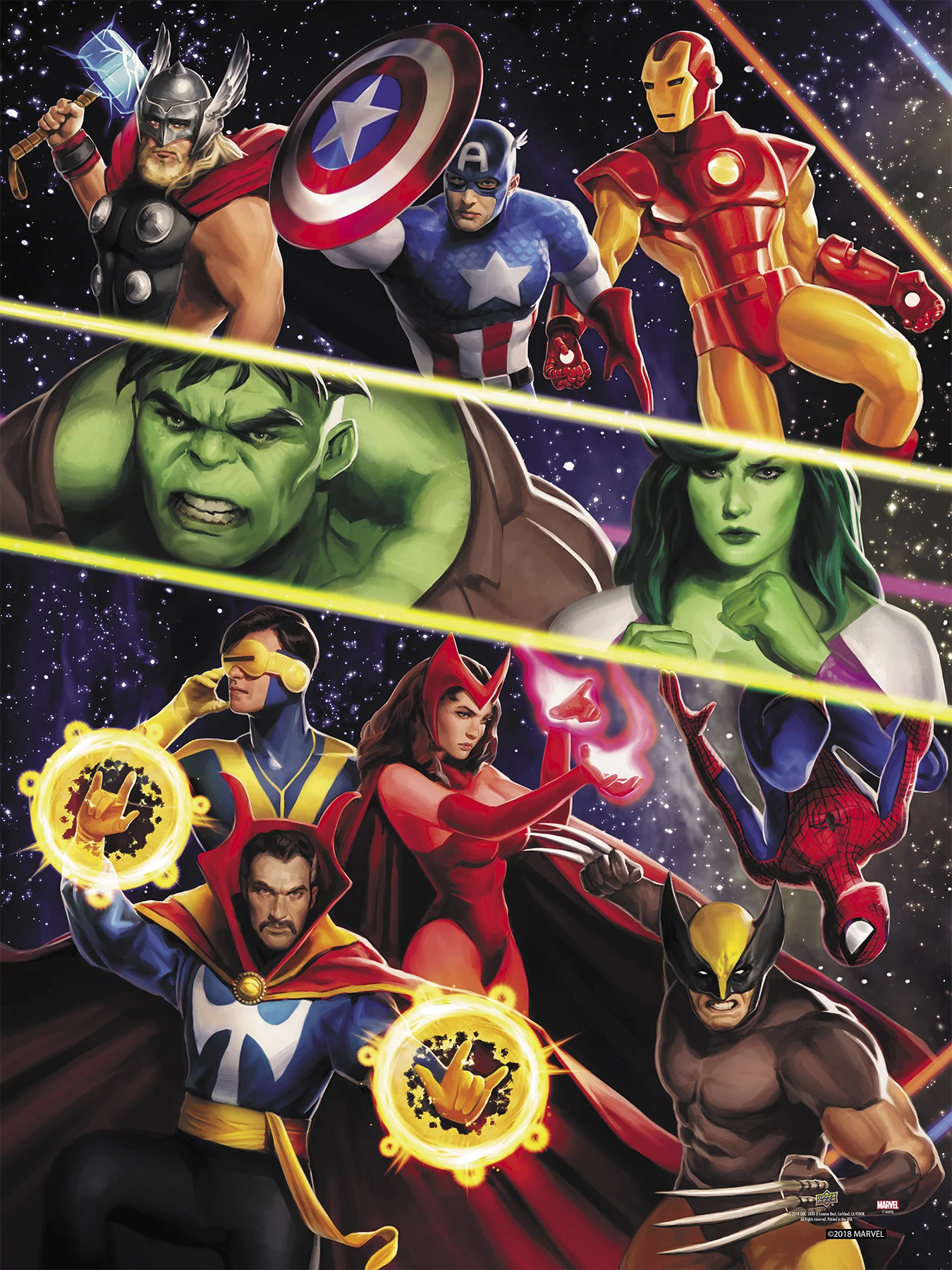Marvel Licensed Infinity Gauntlet Triptych - UD Gallery