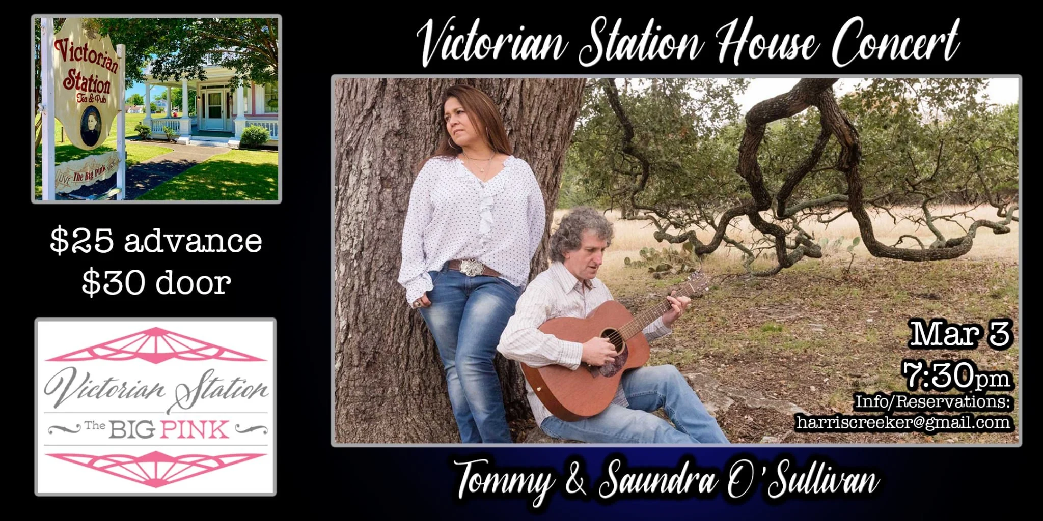 Victorian Station House Concert: Ireland’s Tommy&amp;Saundra O’Sullivan