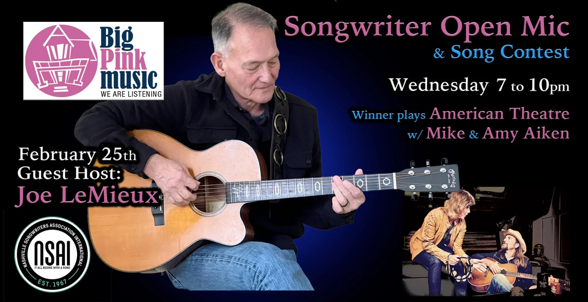 Last Wednesday All Original Open Mic / Song Contest - Hosted by Joe Lemieux