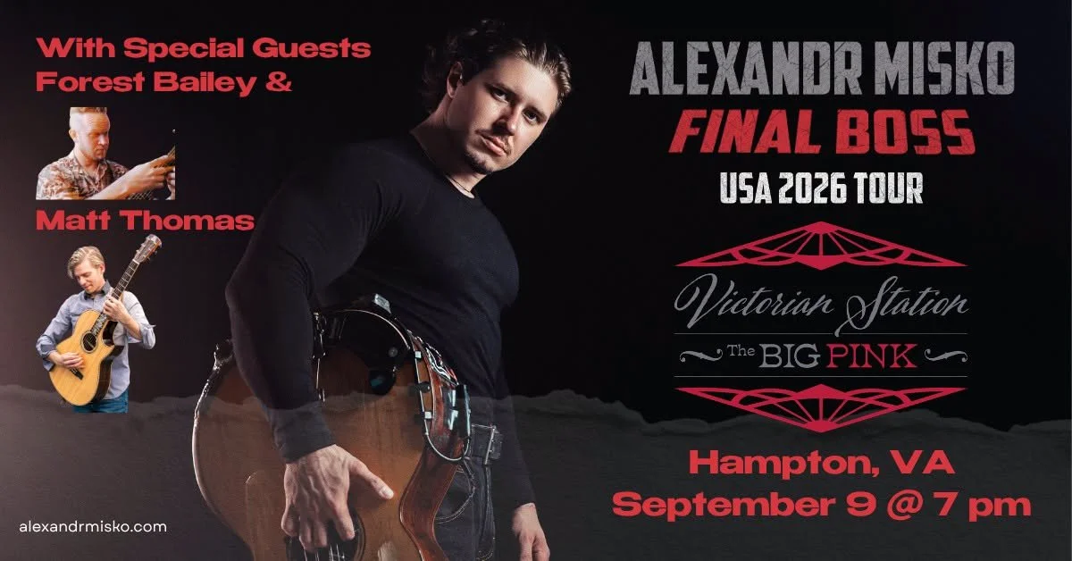 Victorian Station House Concert: Alexandr Misko with Special Guests Forest Baily and Matt Thomas 