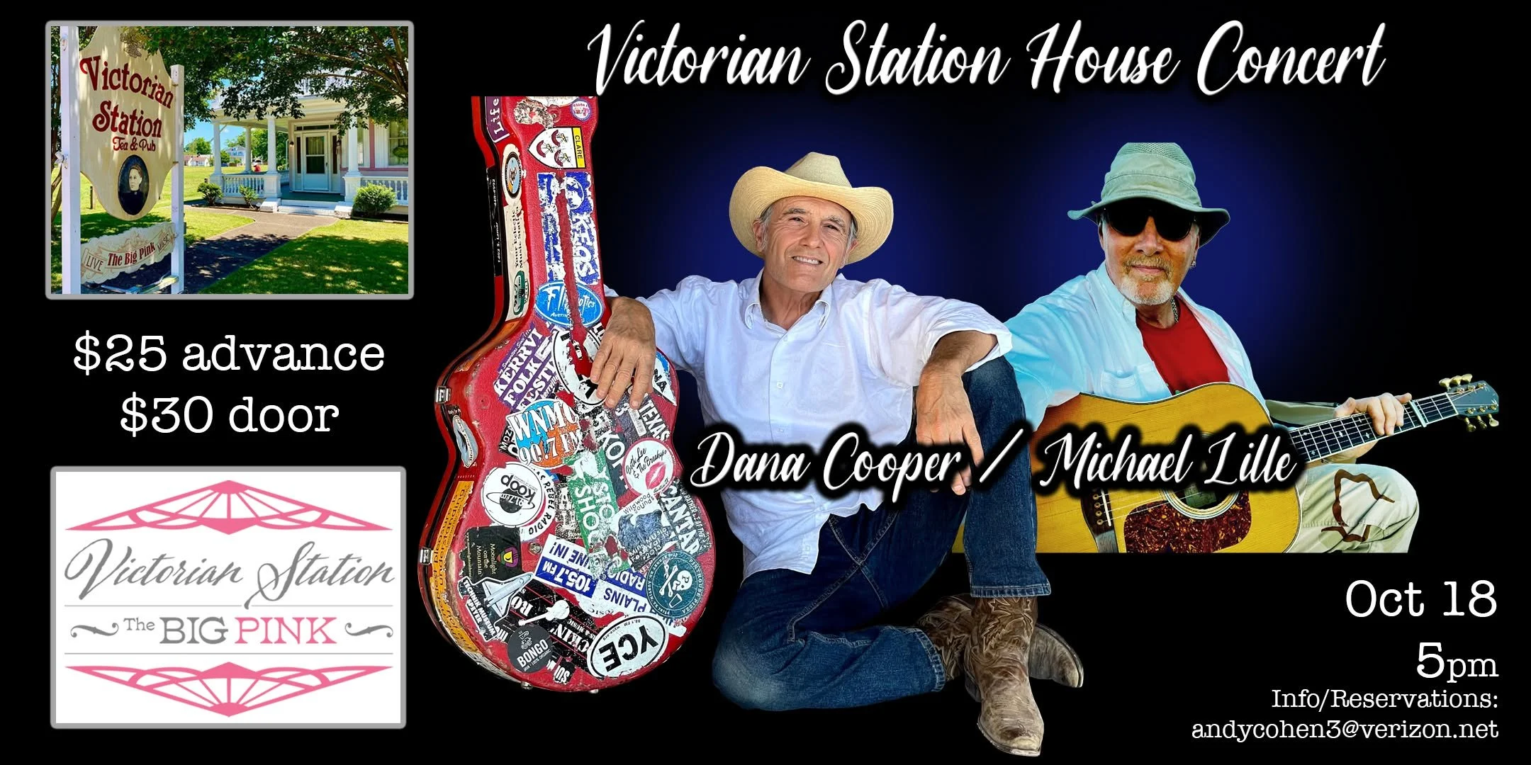 Victorian Station House Concert: Dana Cooper and Michael Lille