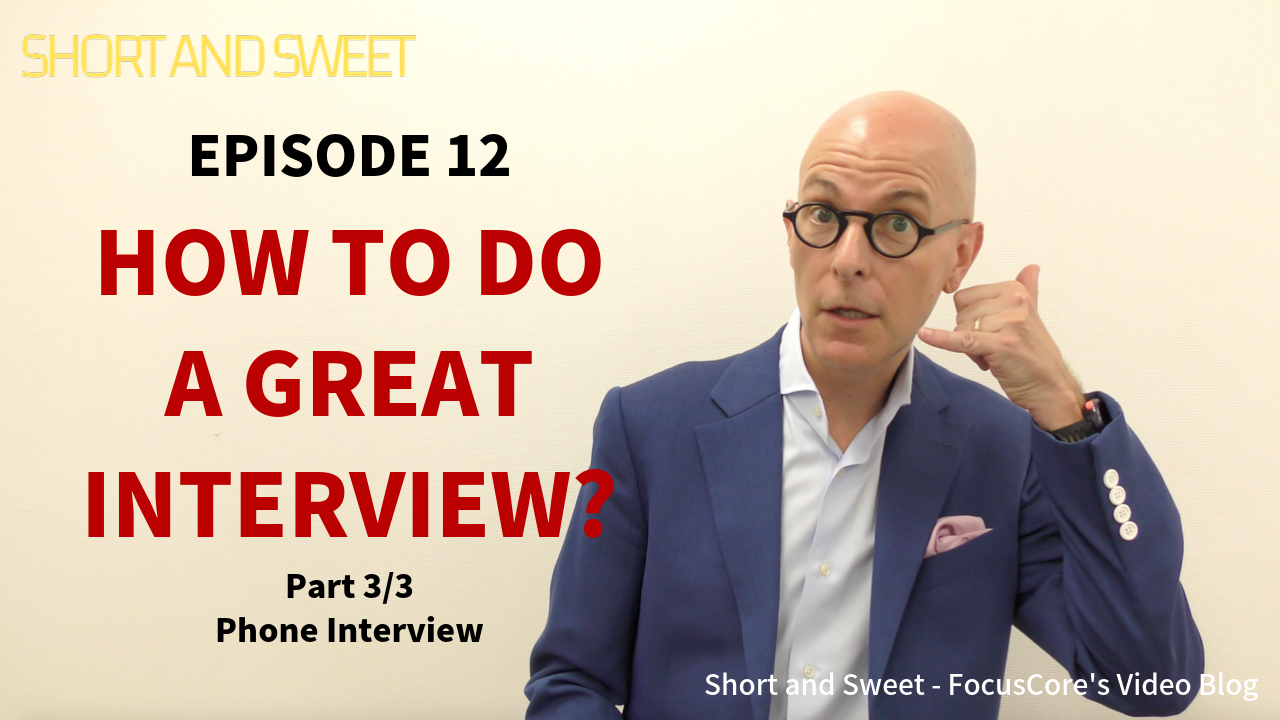Short and Sweet #12: How to do a Great Interview? Part 3