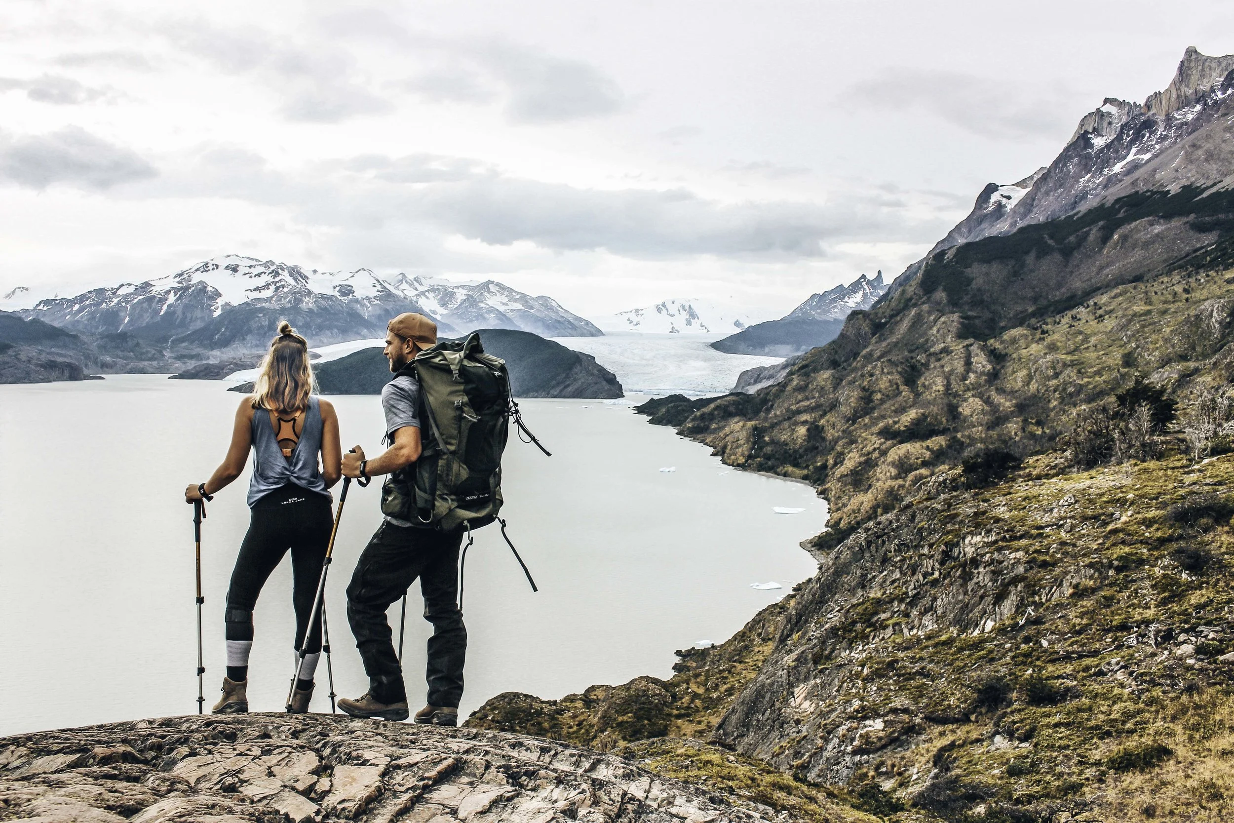 The view as we approach Grey Glacier in the distance!