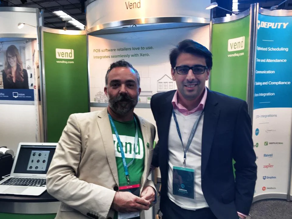 Michael Macolino meeting with Vaughan Rowsell, CEO and Founder of Vend