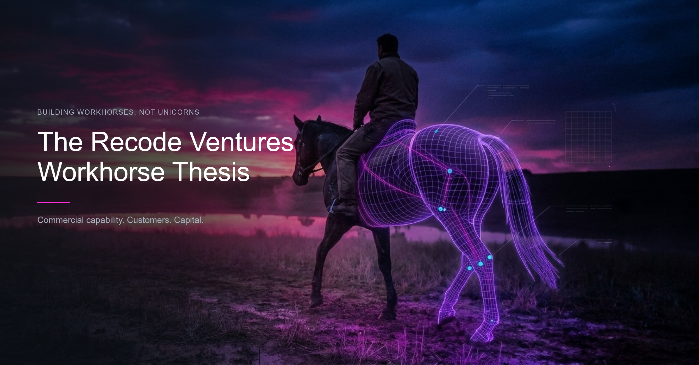 The Recode Ventures Workhorse Thesis