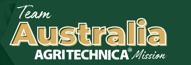 Team Australia Agritechnica Mission logo with green, gold, and white text.