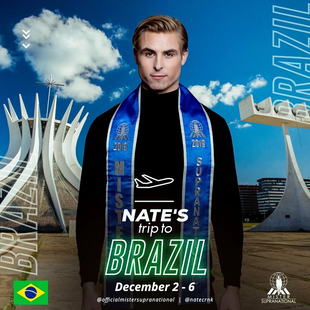 Nate Attending Mister Brazil 2020