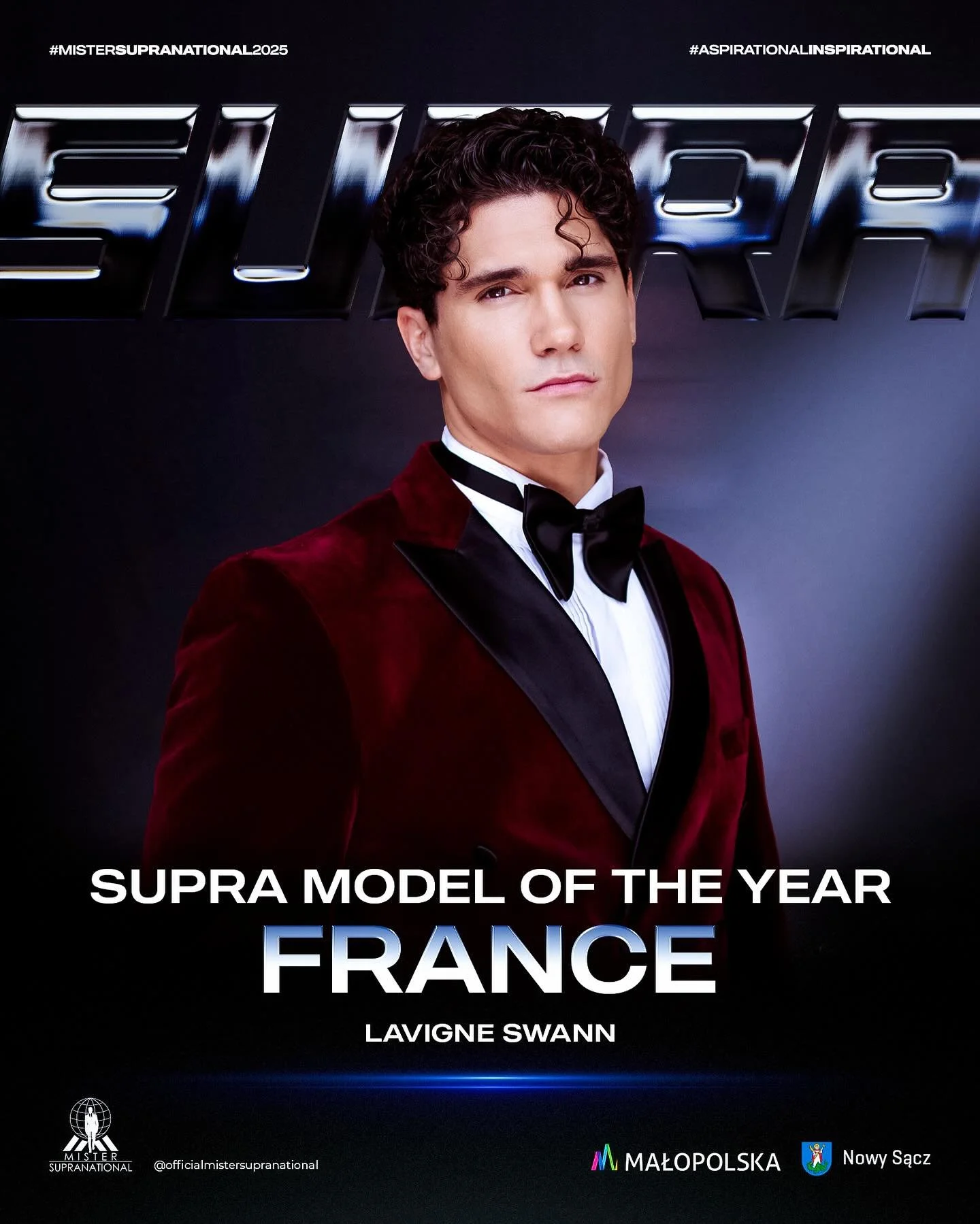 Complimentary Title Winners of Mister Supranational 2025.

Supra Model of the Year - France 🇫🇷 
From The Ground Up Project - Indonesia 🇮🇩 
Supra Chat - South Africa 🇿🇦 
Influencer - India 🇮🇳 

#mistersupranational #mistersupranational2025 #ma