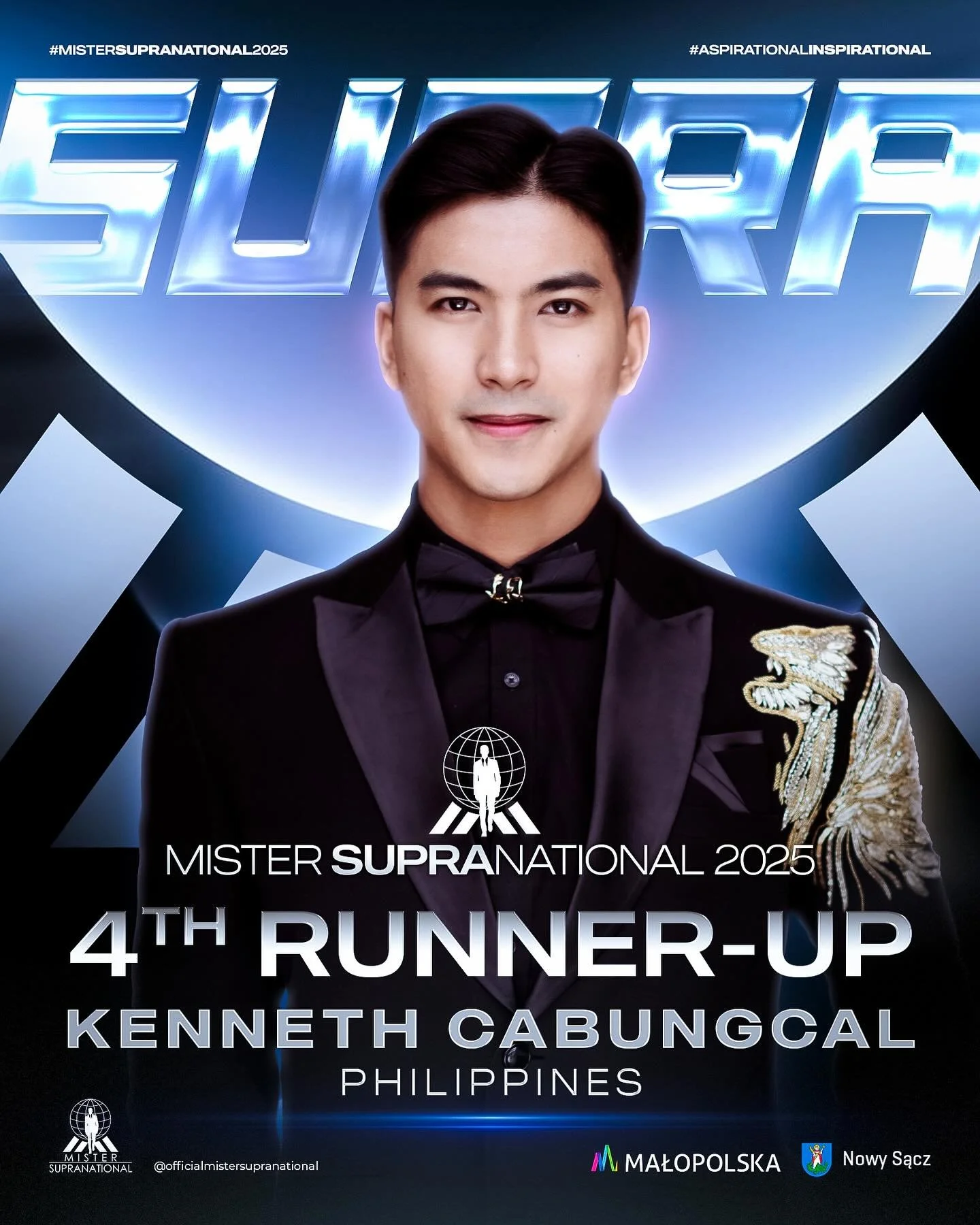 And the fourth runner-up of Mister Supranational 2025 is&hellip;

PHILIPPINES

#mistersupranational #mistersupranational2025 #malopolska #nowysacz