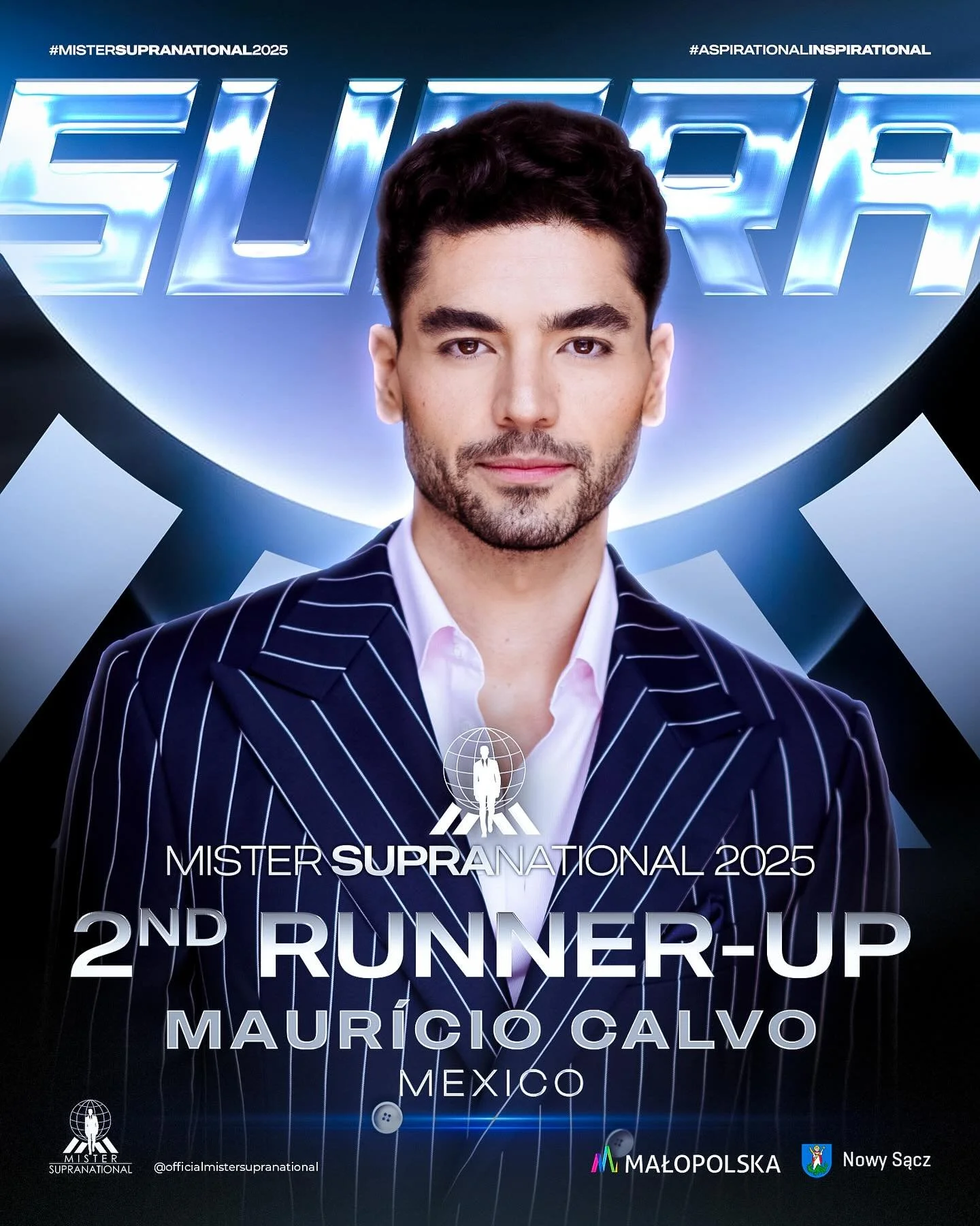 And the second runner-up of Mister Supranational 2025 is&hellip;

MEXICO

#mistersupranational #mistersupranational2025 #malopolska #nowysacz