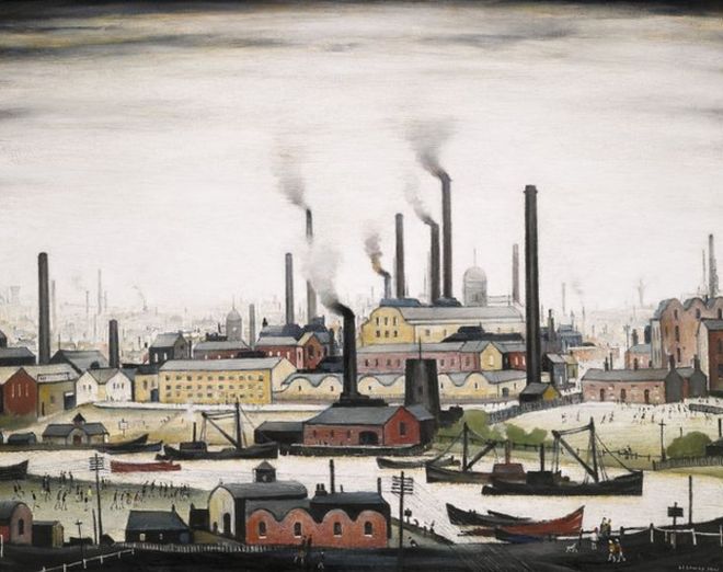 A River Bank, LS Lowry