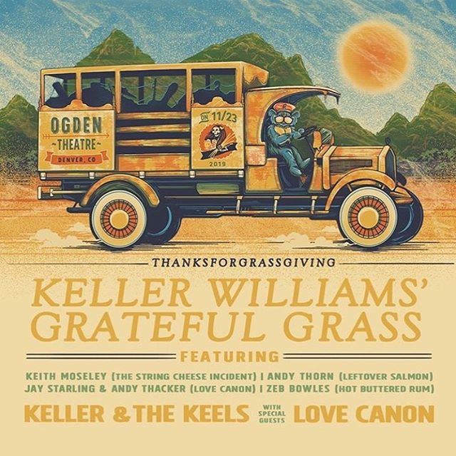 Looking forward to getting back to Colorado for this ripper! Can&rsquo;t wait to hang with our pals @kellerwilliams @larrykeel and @_thornpipe_ too. And Jay &amp; Andy will be joining KW for a Grateful Grass set too. Party on! See ya in November.
🔥?