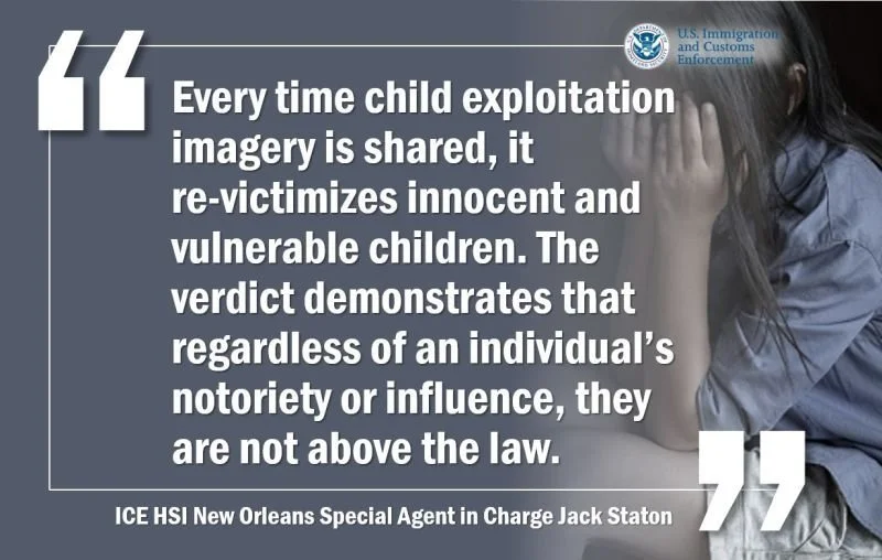 ICE HSI investigation leads to guilty verdict for former reality television personality