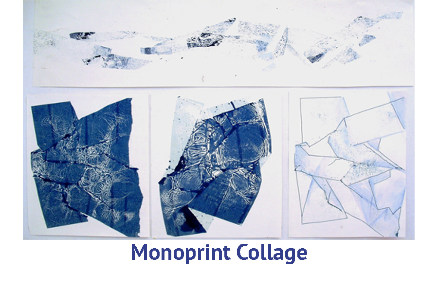  Monoprint Collage artist travel Workshops 