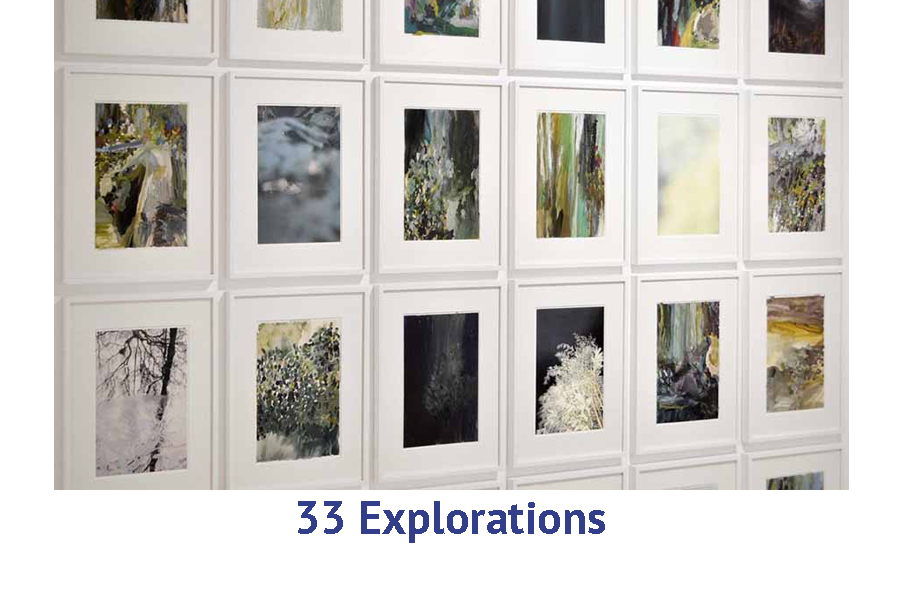  33 Explorations artist travel workshop - being prolific in your artwork and creating many pieces based on a theme 