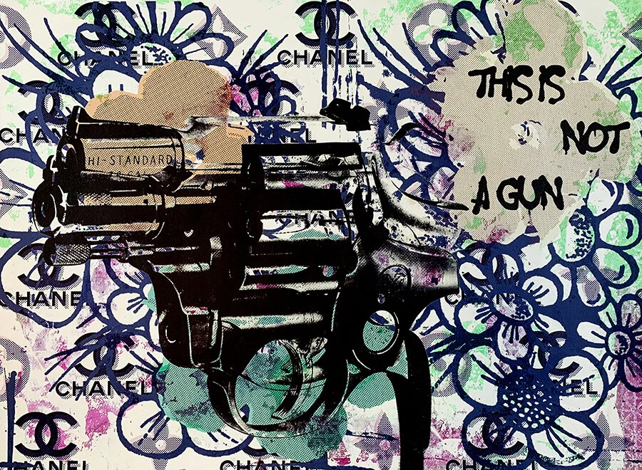 This Is Not A Gun original painting by contemporary pop artist Taylor Smith.jpg