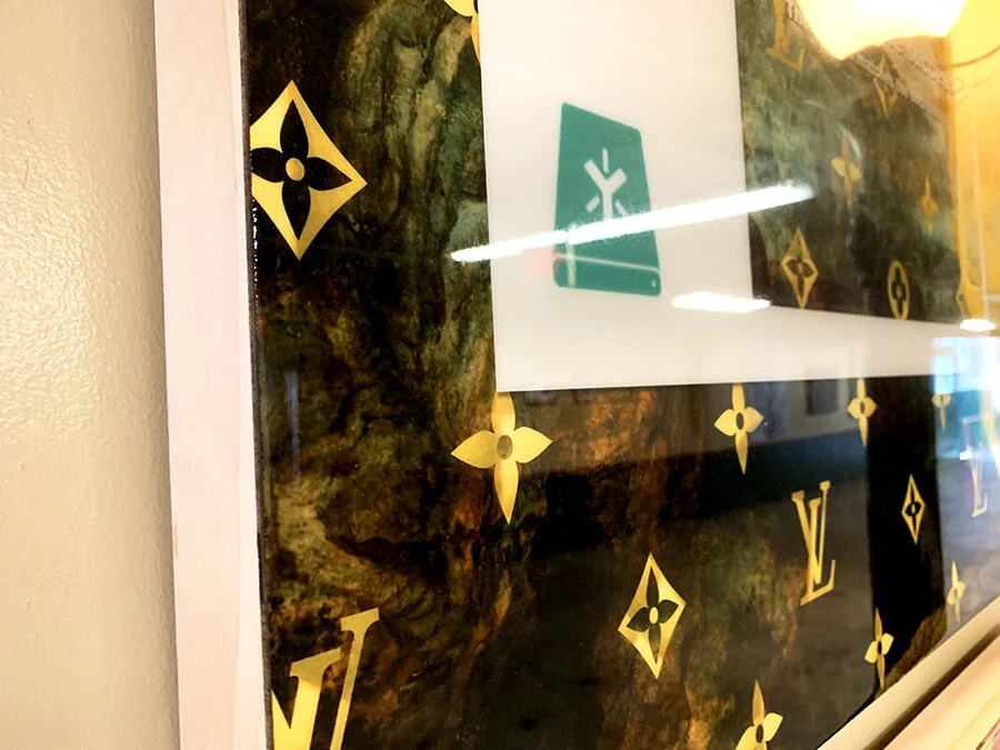 Doomsday Prep for the Super-Rich gloss art resin detail view by contemporary artist Taylor Smith.jpg