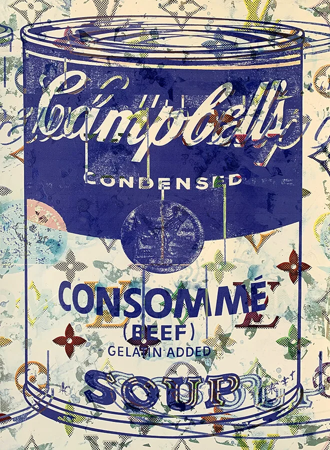 Campbells Soup Disaster in Blue by pop artist Taylor Smith.jpg