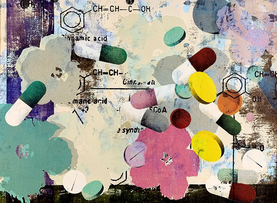Life & Death Disaster in Purple and Green by pop artist Taylor Smith.jpg