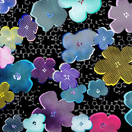 Beautiful Inside My Mind Forever #05 pop art flower painting on mirror by contemporary artist Taylor Smith.jpg