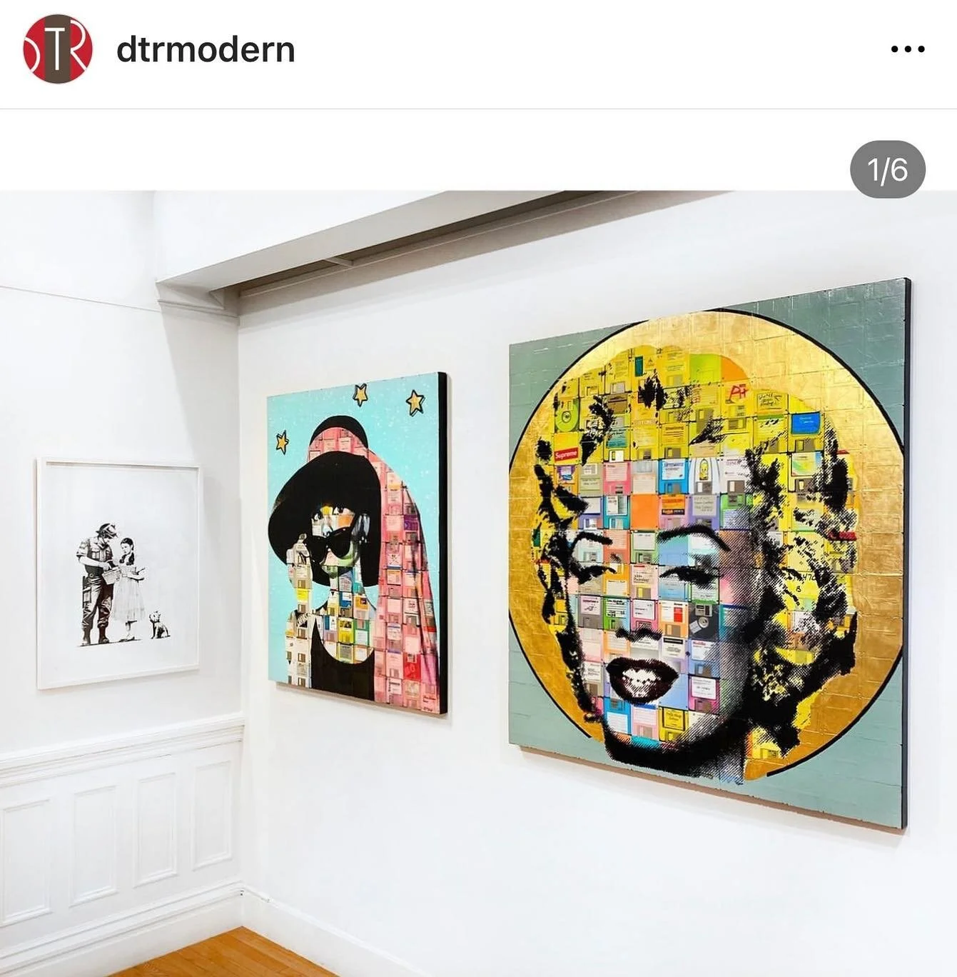 #Repost @dtrmodern We are thrilled to announce new #DTR represented artist, #TaylorSmith. Her complex contemporary pieces feature a combination of media and pop culture, and we are excited to be showcasing her art in our #Boston gallery. Swipe to see