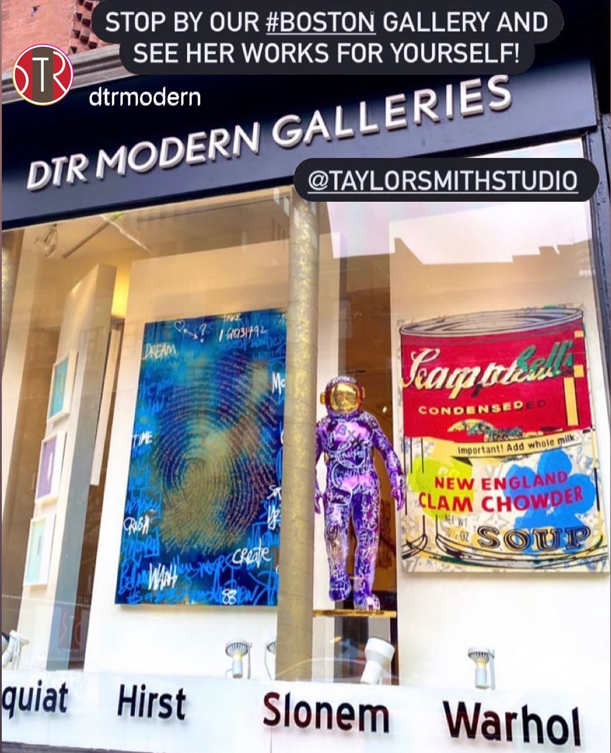 #Repost @dtrmodern Stop by our #Boston gallery and see her works for yourself! Link in bio and DM for inquiries
::
::
::
#dtrmodern #artgallery #newartist #artistspotlight #femaleartist #contemporaryart #contemporaryartist #popart #artoftheday #artda