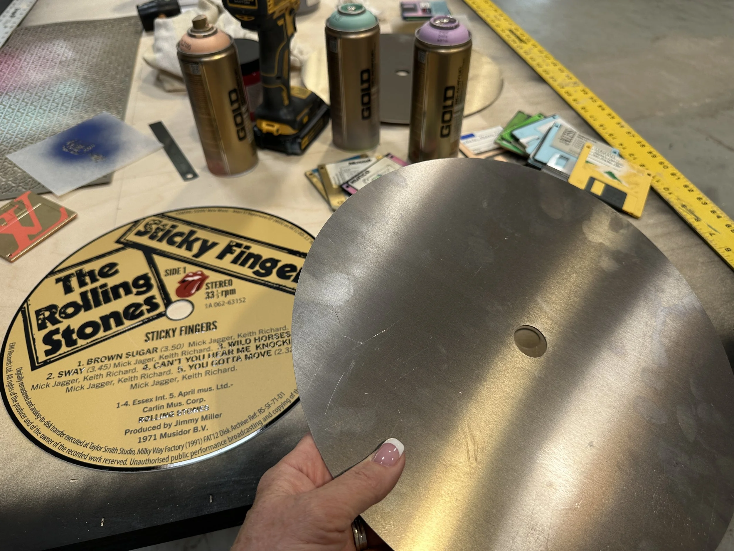 Sticky Fingers (Side 1) — studio process