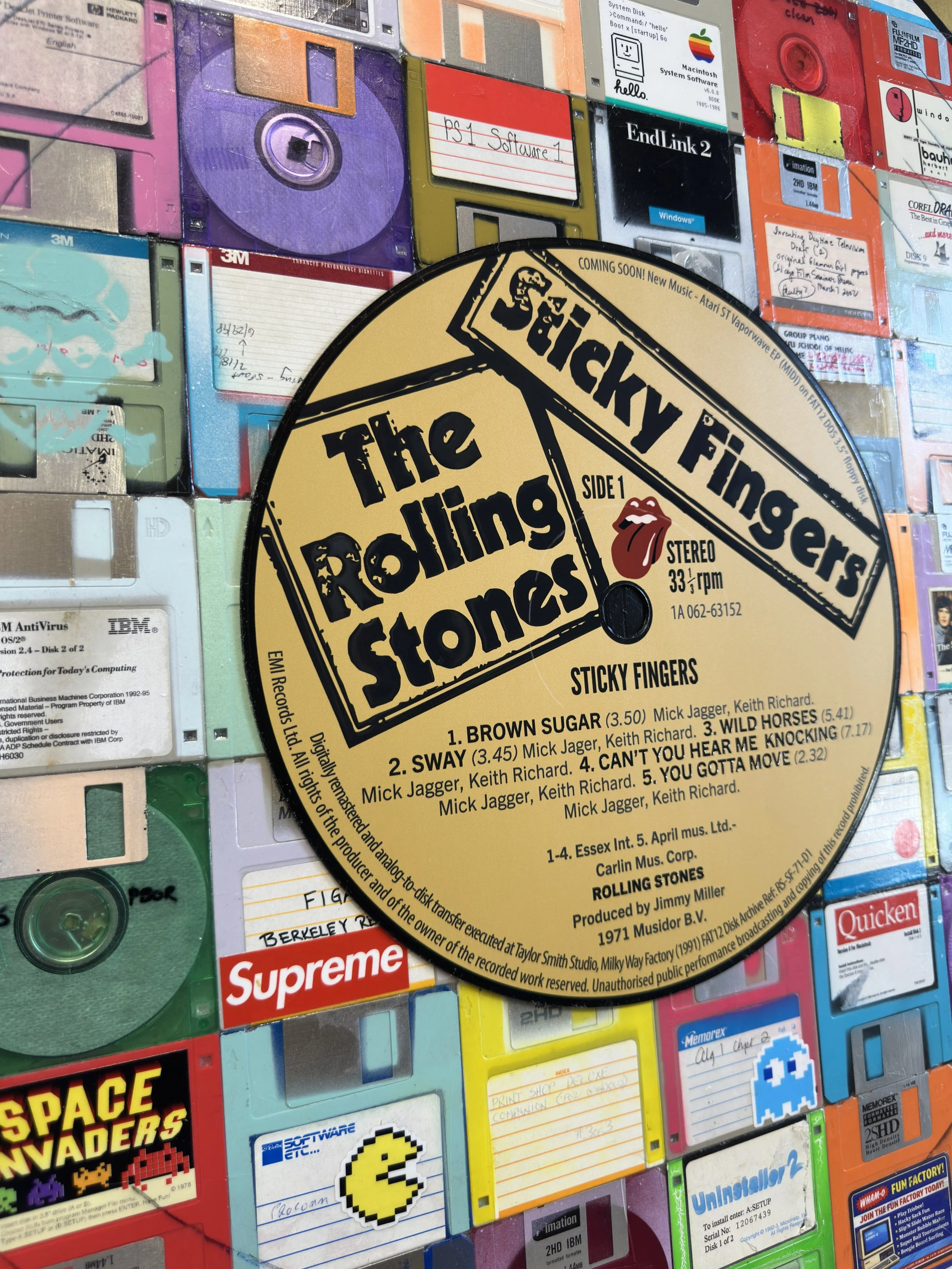 Sticky Fingers (Side 1) — center label detail