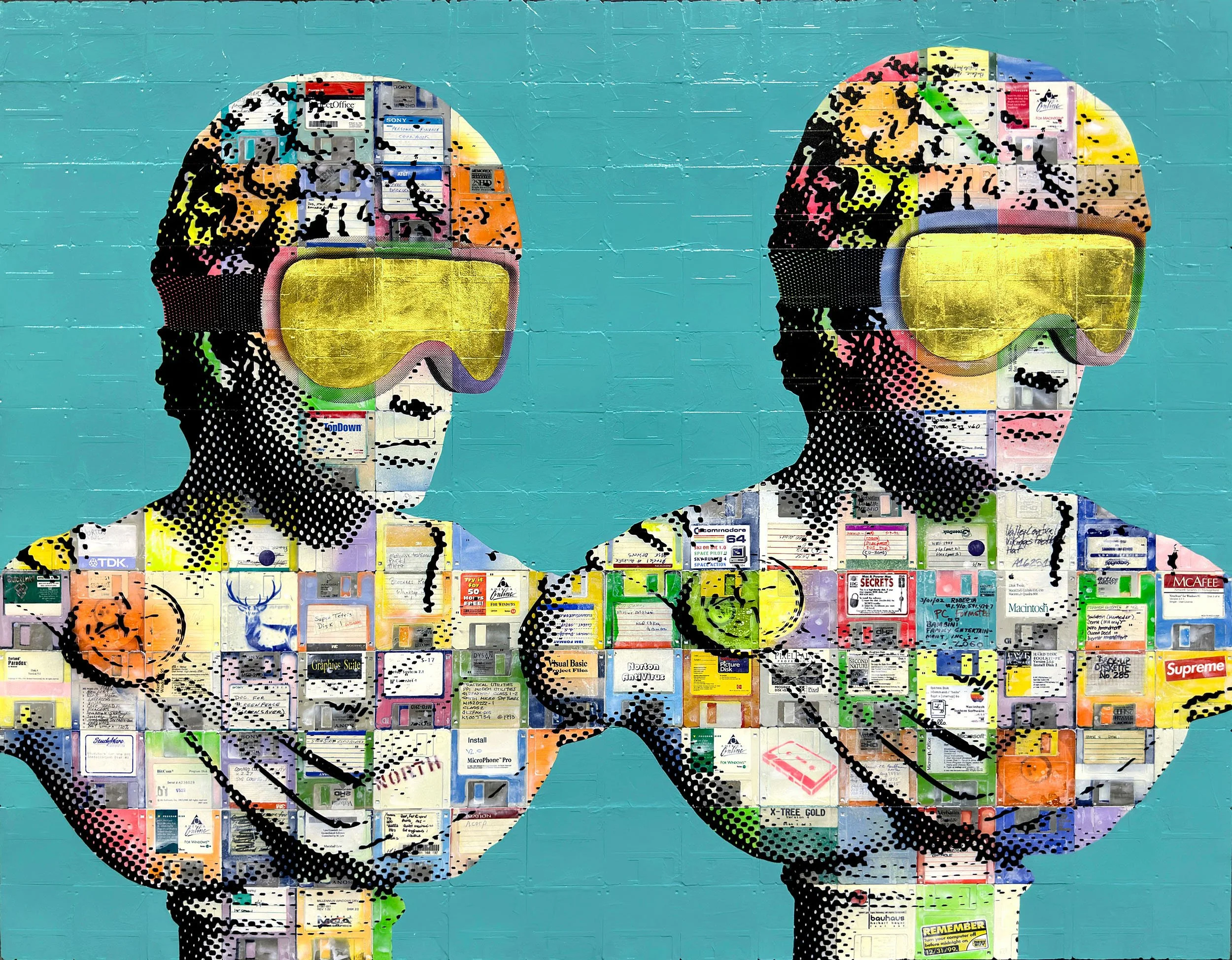 Antiquity — Classical Sculpture Floppy Disk Painting by Taylor Smith