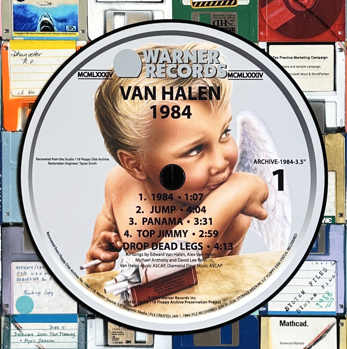 Van Halen 1984 reimagined record album art