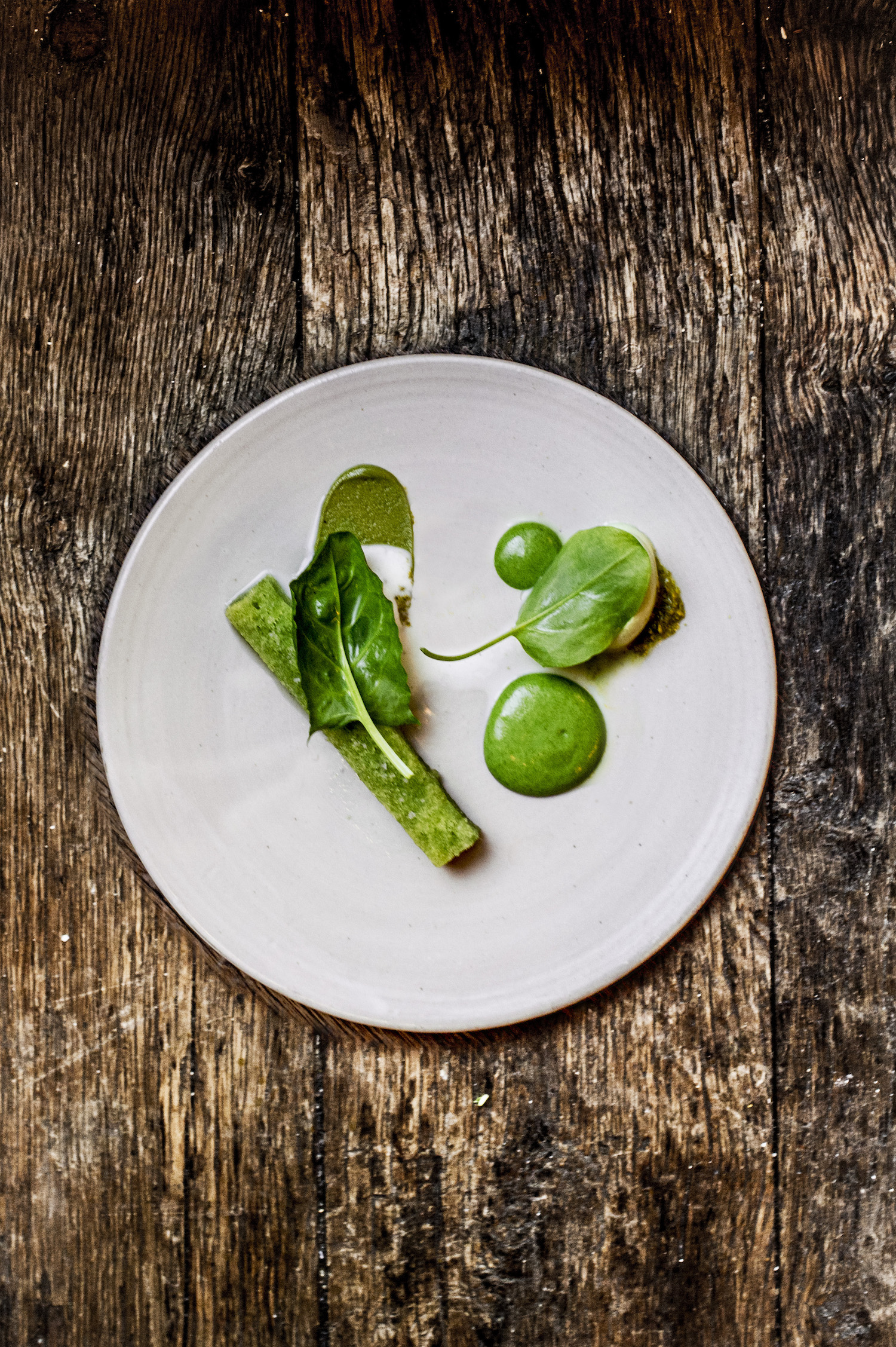 Pandan, pistachio, and sorrel
