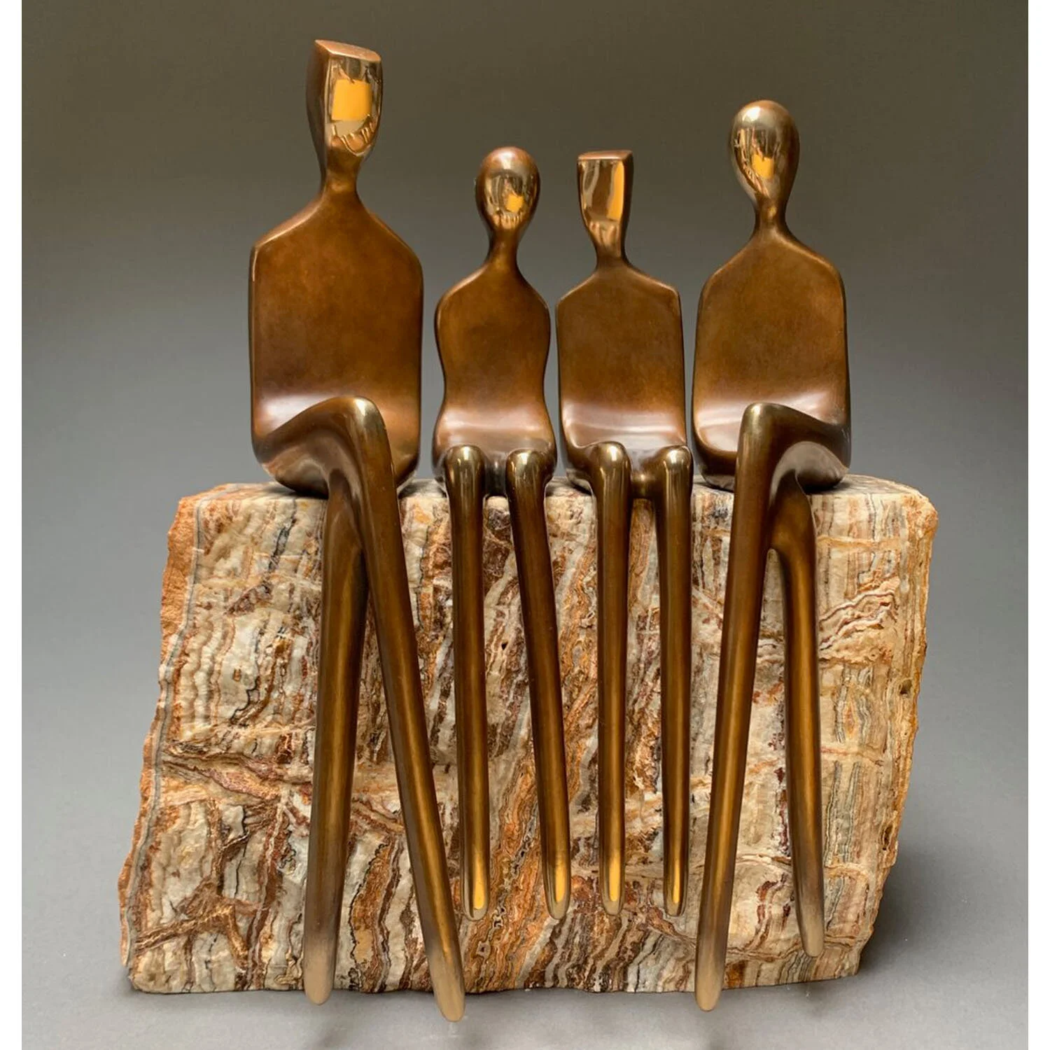 Family of Four with Boy and Girl