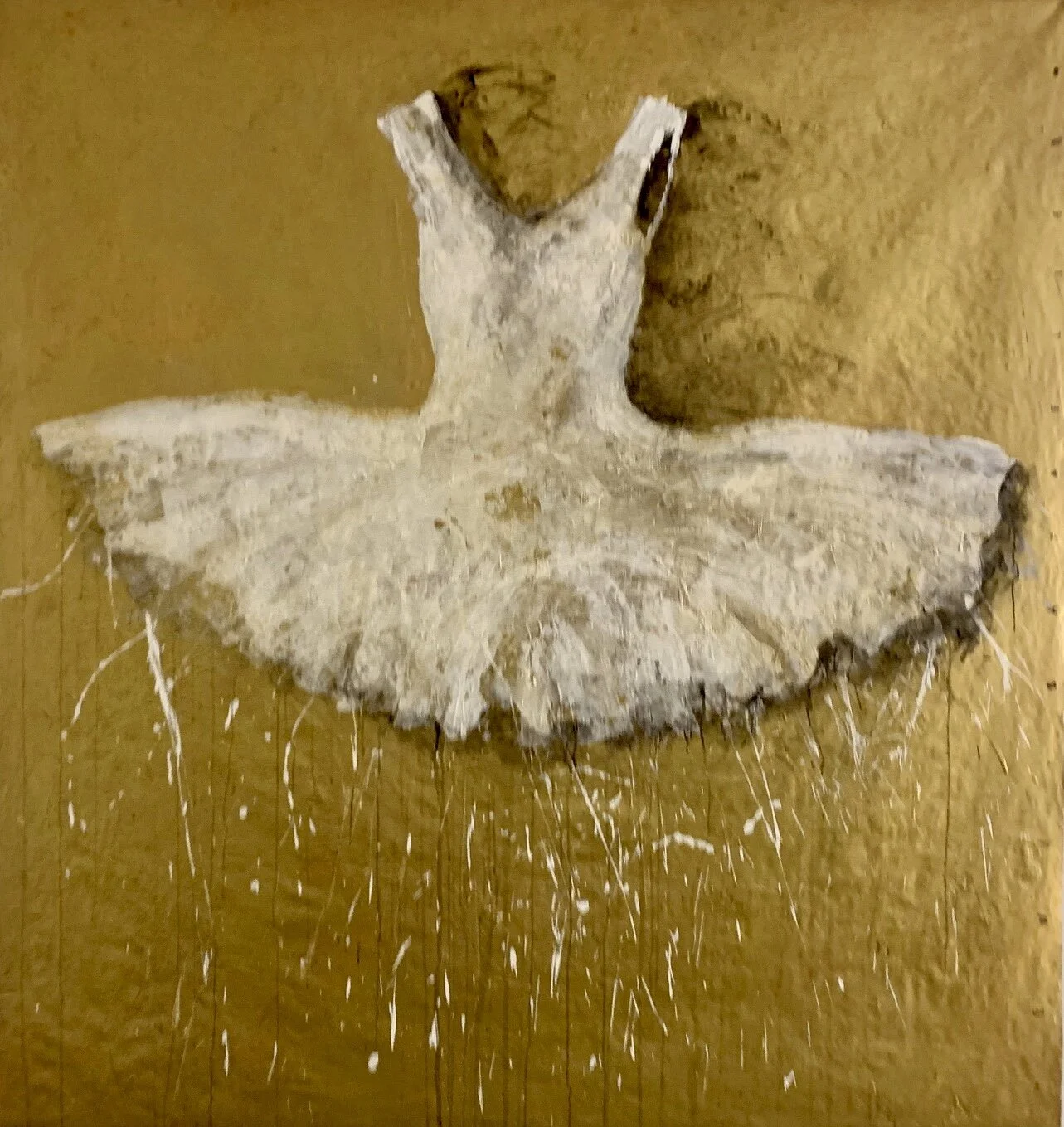 White Tutu on Gold