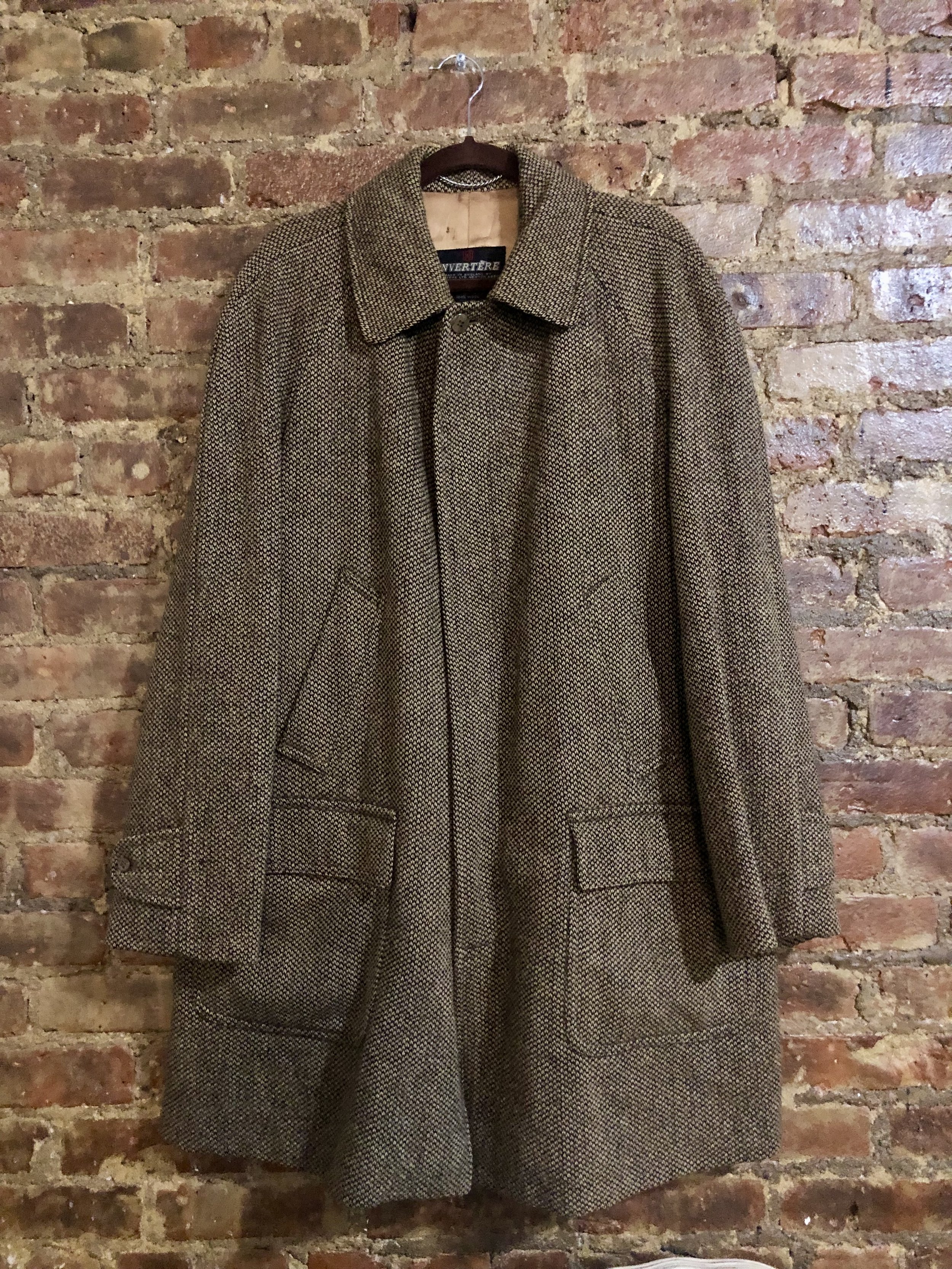 Invertére Wool Tweed Coat