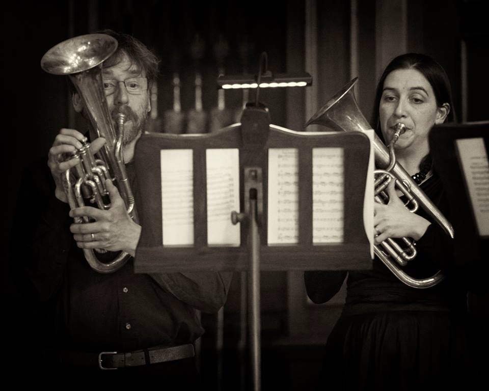 Nick Perry and Anneke Scott - The Prince Regent's Band at Hampton Court (photo Daniel Serafini)