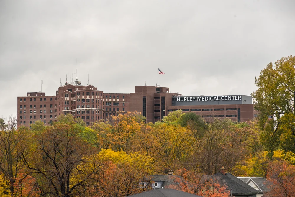 Photo of Hurley Hospital by Eric Hergenreder.