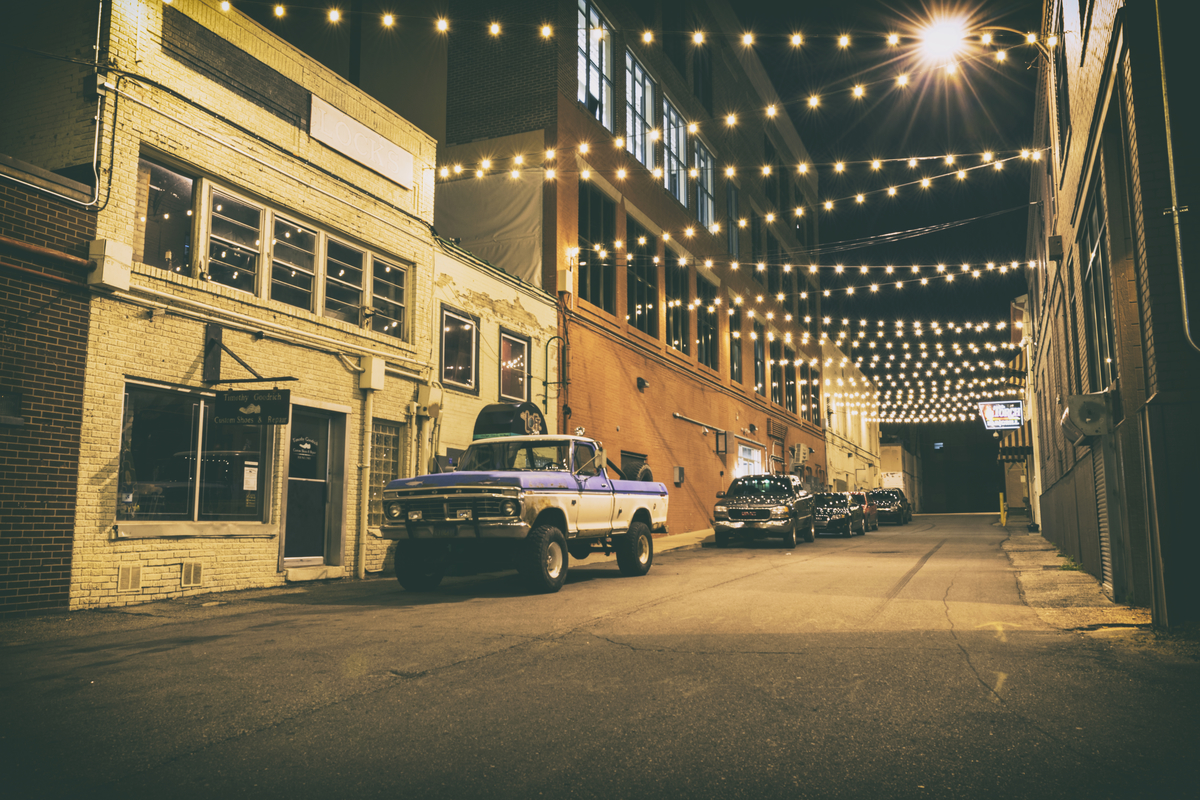 Photo of Buckham Alley in 2015 by Eric Hergenreder