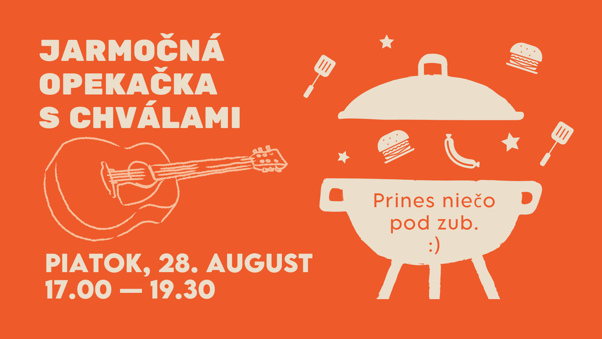 Orange Father's Day Barbecue Invitation Facebook Event Cover.png