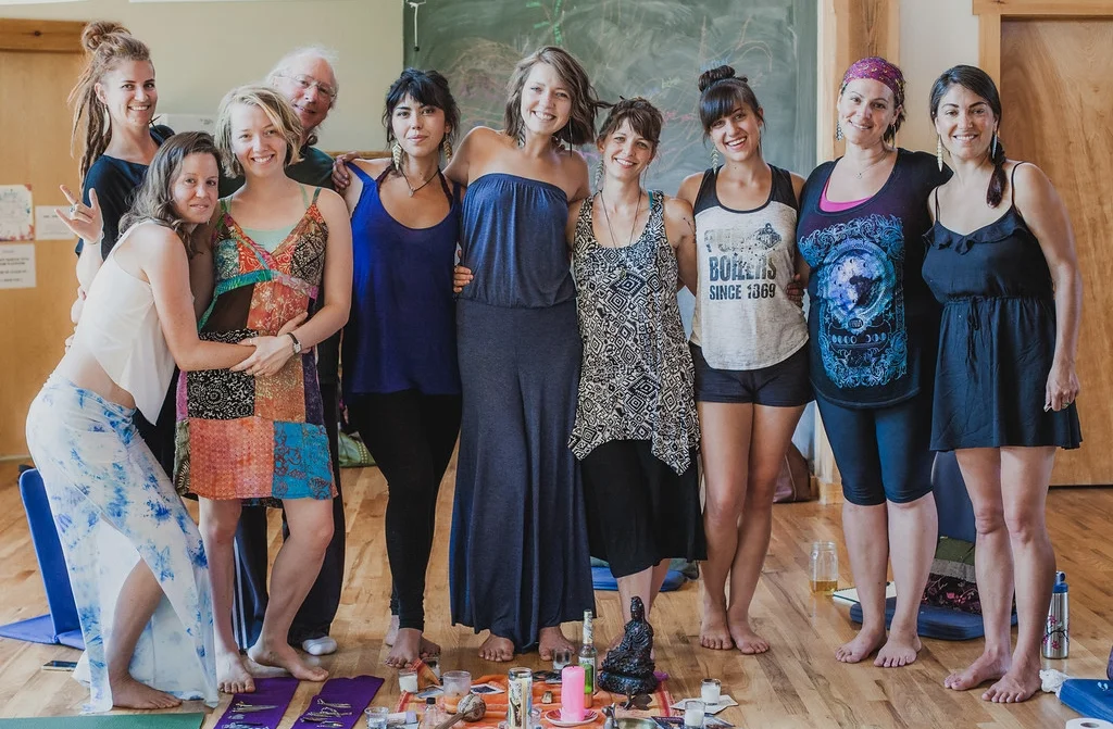 Awaken The Dance teachers : From L to R, Sarah Currier, Emily Oba Waldeck, Ana Camille van Heukelom, Andy Oriel, Olivia Broughton, Hannah Kinderlehrer, Raquel Alexandra, Andrea Stout, Heather Forrest, Brooke Laura Photo by Dasha Gaian