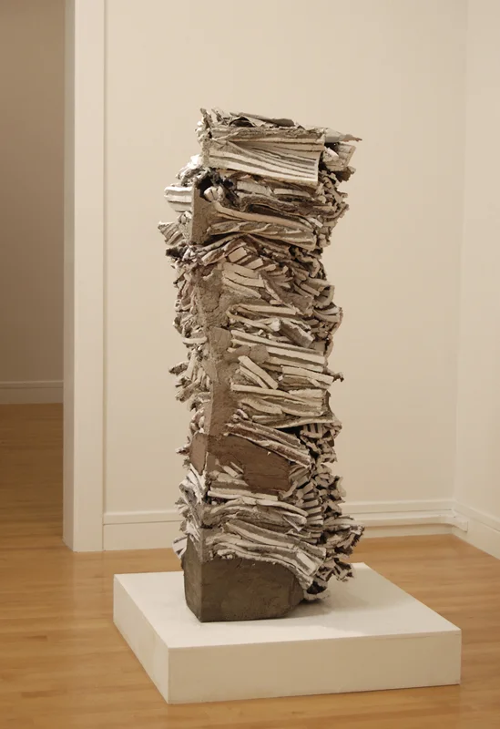 Fx ulna , 2010, Paper pulp and concrete, 62 x 18 x 18 inches