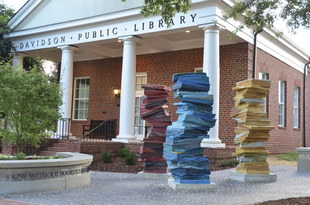 Pages 1-299, Pages 300 - 596, Pages 597 - 913 , 2011, Concrete, each piece approx. 84 x 36 x 36 inches Collection of the Town of Davidson, NC