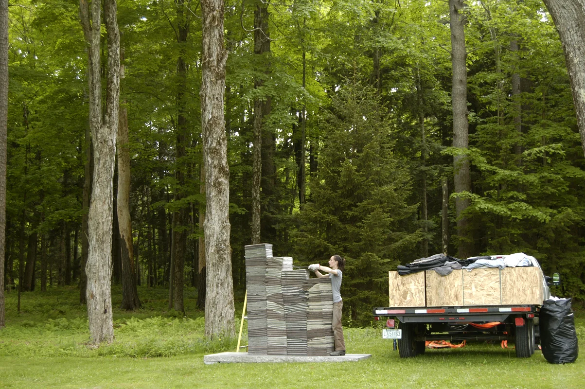 Installing We have mapped a lot of walls at The Mount, Lenox, MA, 2014