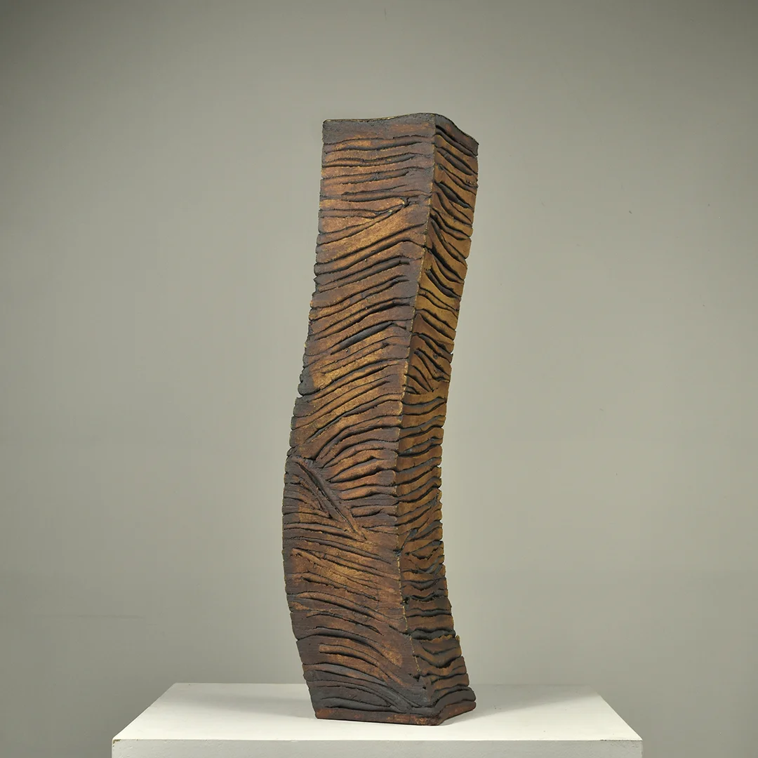 Iron figure , 2018, Ceramic, 20.5 x 5.5 x 5.5 inches Private collection