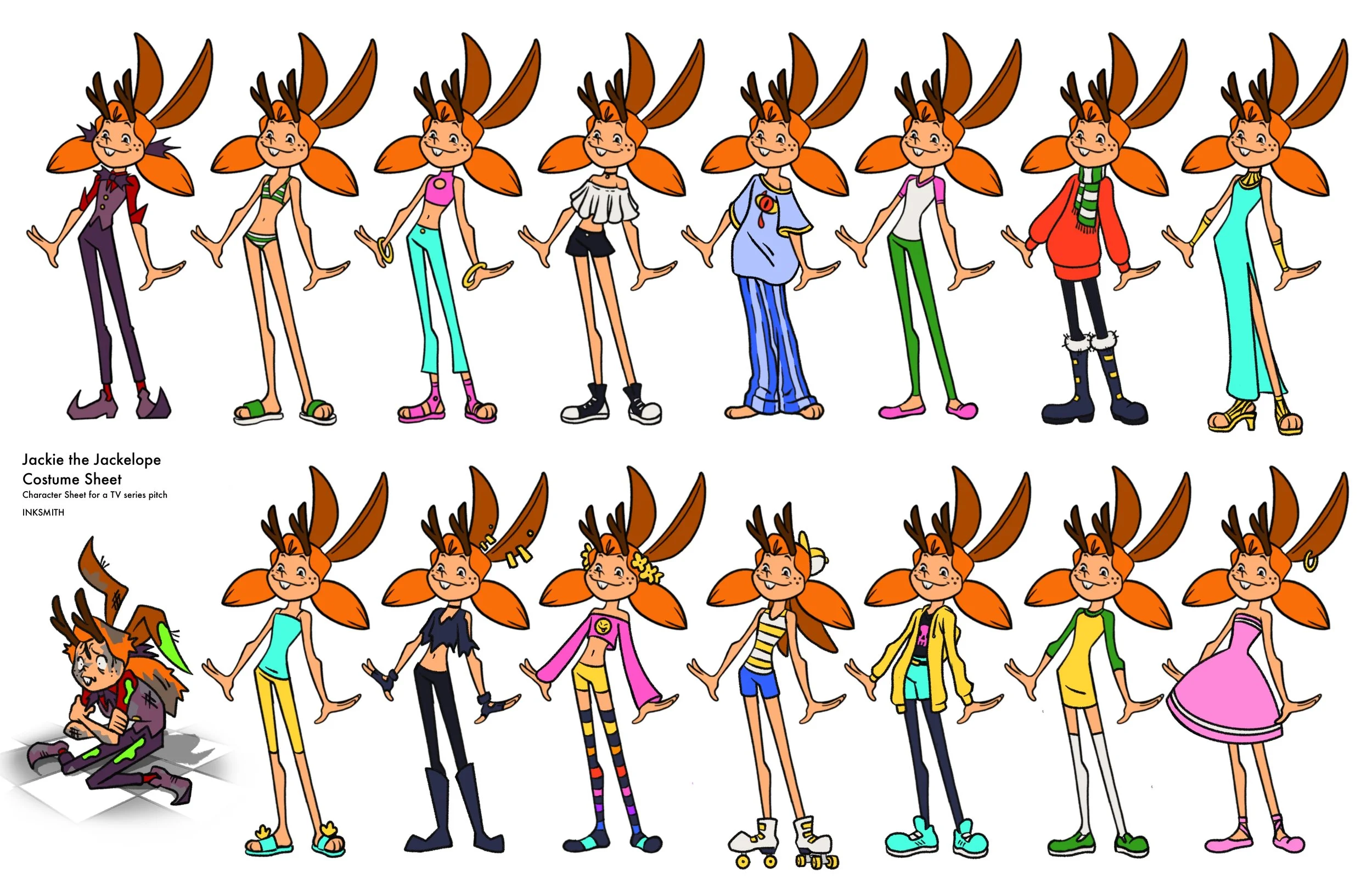 Jackie the Jackelope Costume Sheet