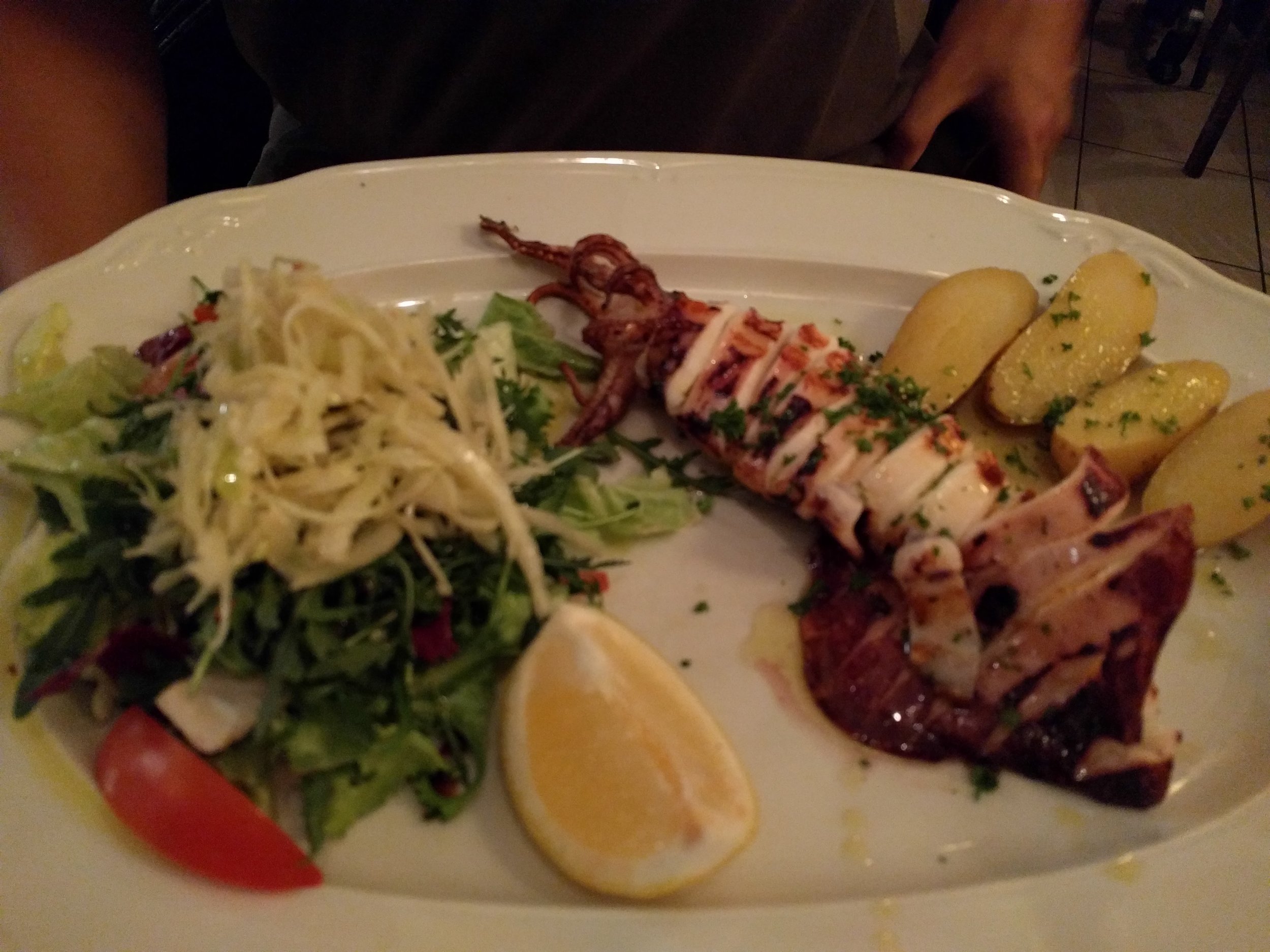 Grilled squid