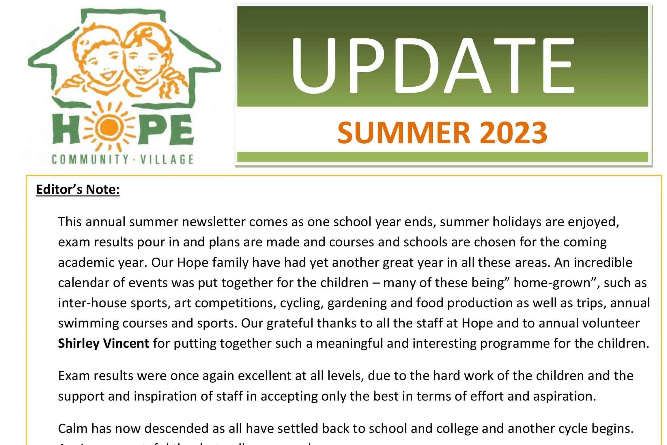 Summer 2023 Newsletter