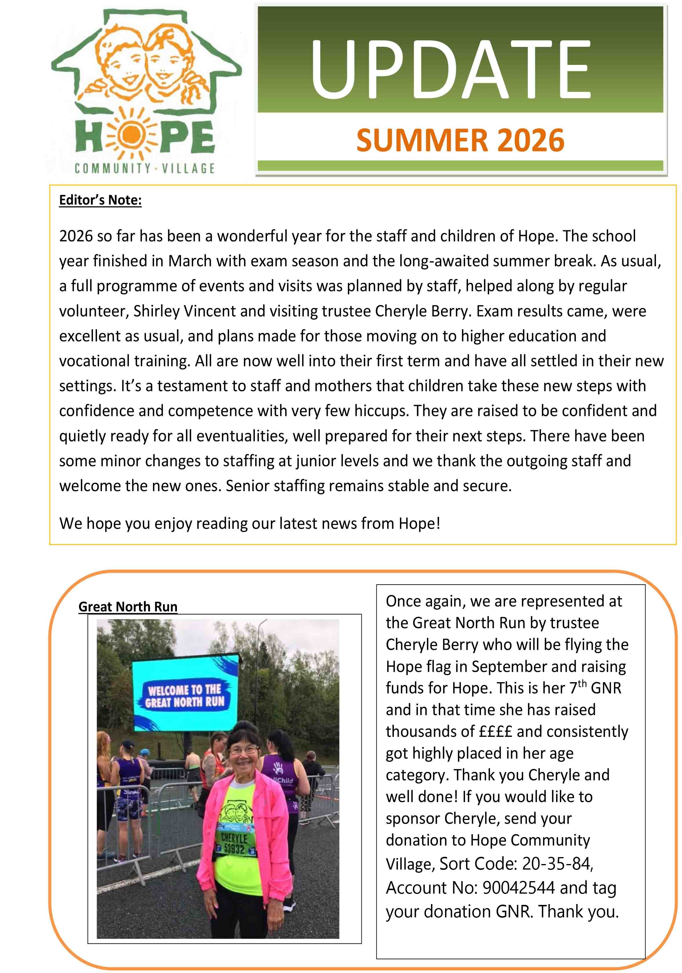 Summer 2026 Newsletter