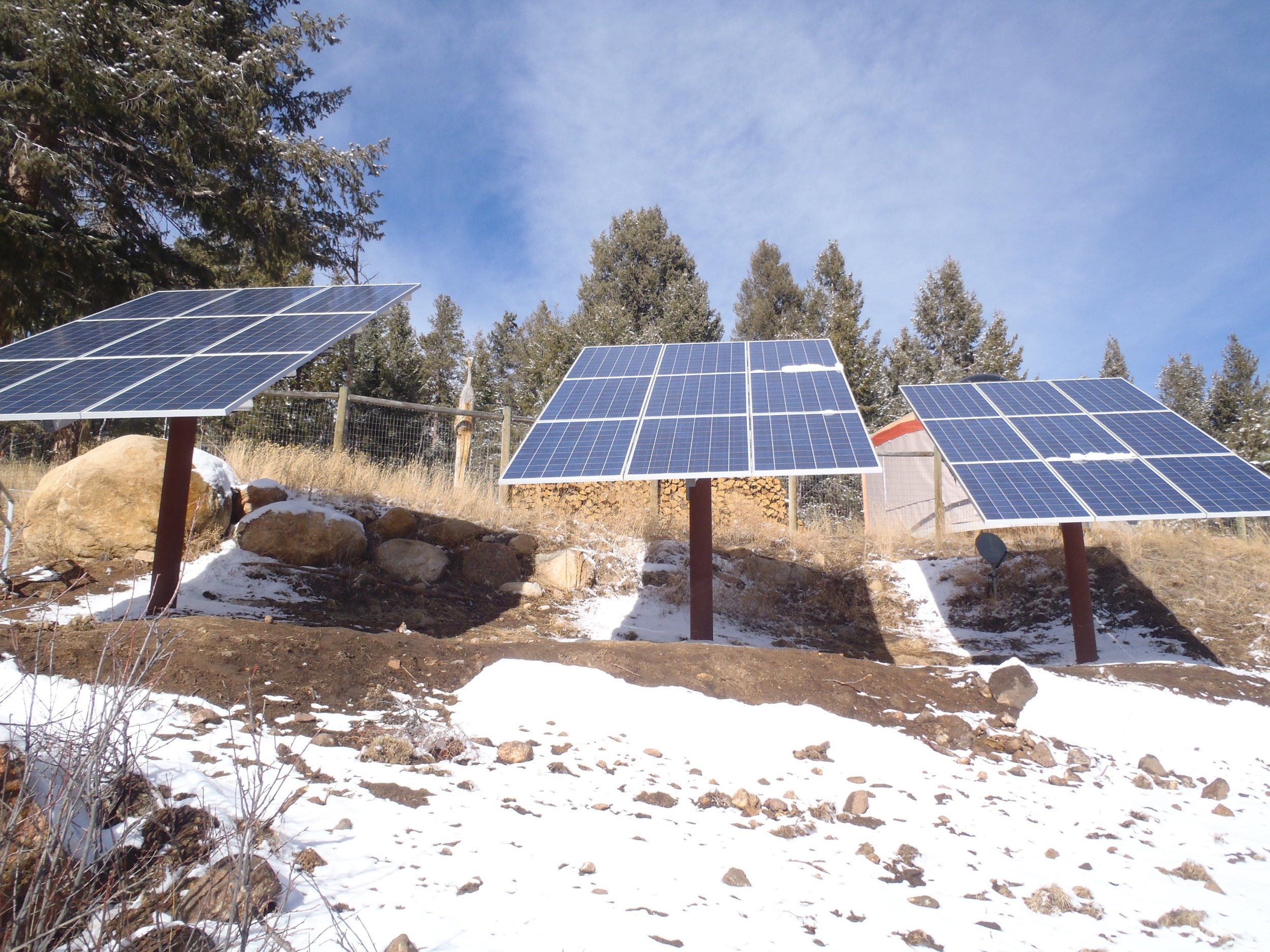 Ground Mount Home Solar Installation